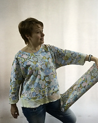 Натуральная ткань для блузы. Блуза от дизайнера Лены Родиной